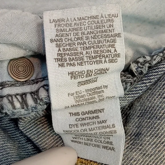 Free People FP Womens Size W-29 Mid Rise Capri Jeans Cropped Wide Leg Denim NICE - Picture 6 of 14